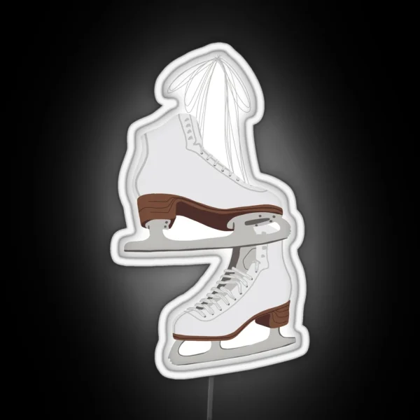 Ice Skates RGB Neon Sign