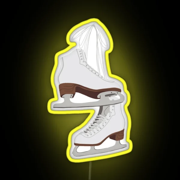 Ice Skates RGB Neon Sign