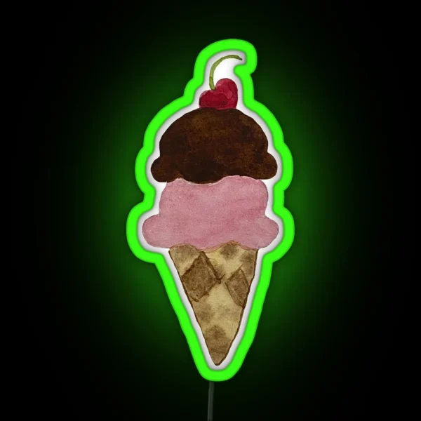 Icecream Cone RGB Neon Sign