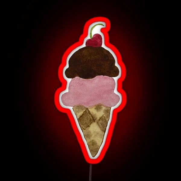 Icecream Cone RGB Neon Sign