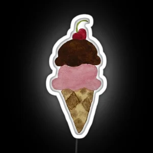 Icecream Cone RGB Neon Sign