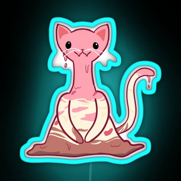Icecream Kitty RGB Neon Sign