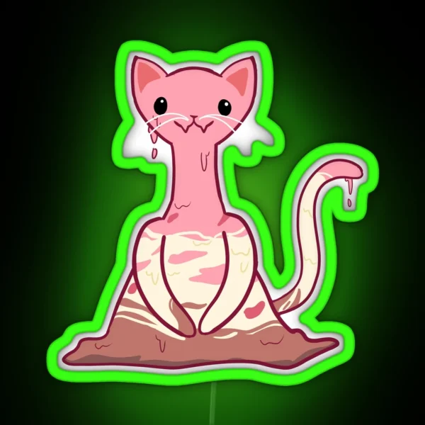 Icecream Kitty RGB Neon Sign