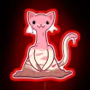 Sweet neon lights featuring a colorful cat holding an ice cream cone