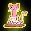 Colorful Ice Cream Kitty Neon Sign with RGB LED Display