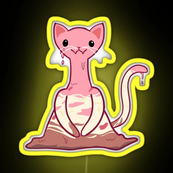 Icecream Kitty RGB Neon Sign