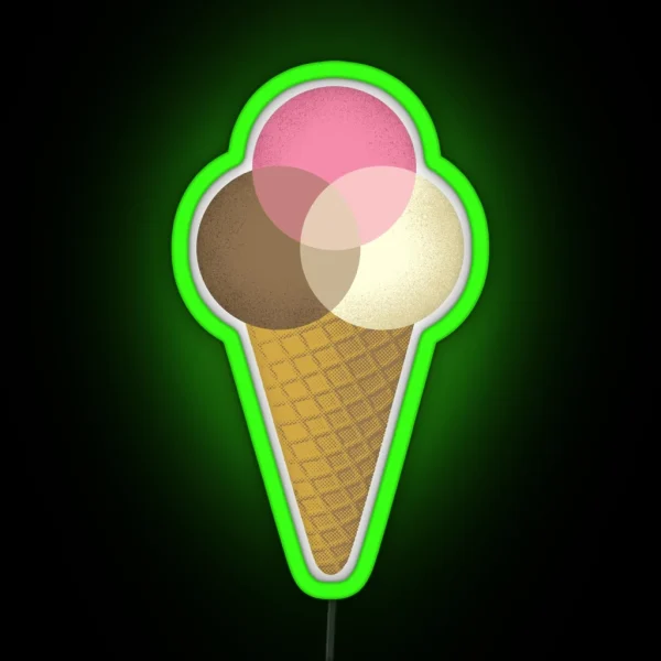 Icecream Venndor RGB Neon Sign