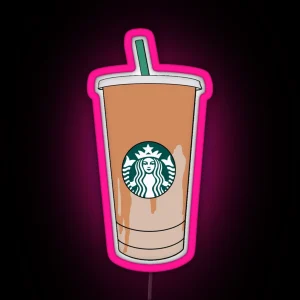 Iced Caramel Macchiato RGB Neon Sign