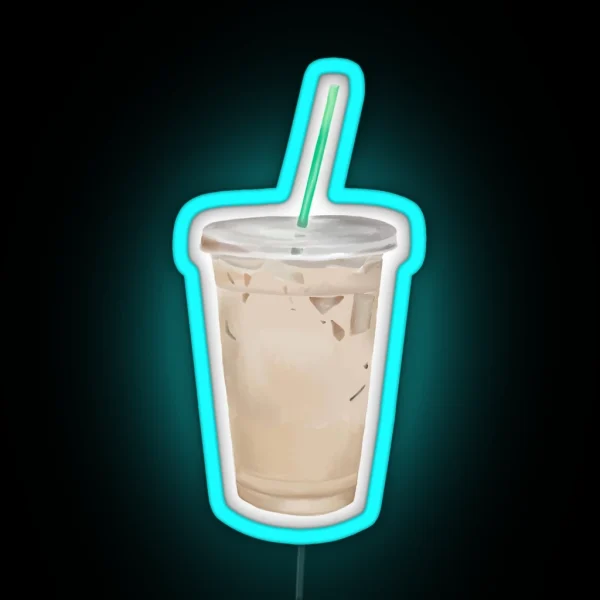 Iced Chai Tea Latte RGB Neon Sign