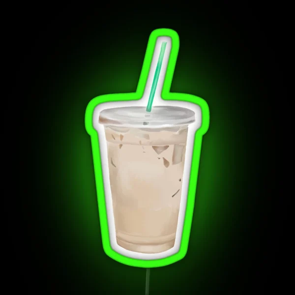 Iced Chai Tea Latte RGB Neon Sign