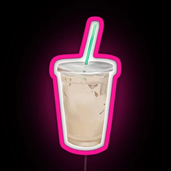 Iced Chai Tea Latte RGB Neon Sign