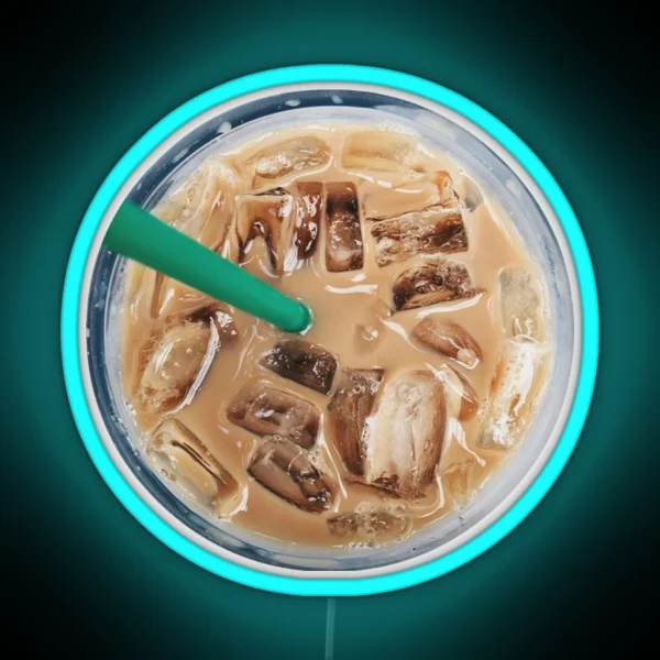 Iced Coffee RGB Neon Sign