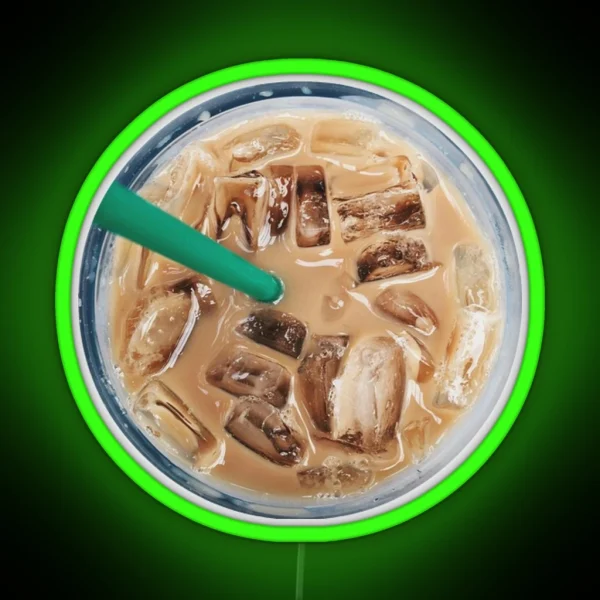 Iced Coffee RGB Neon Sign