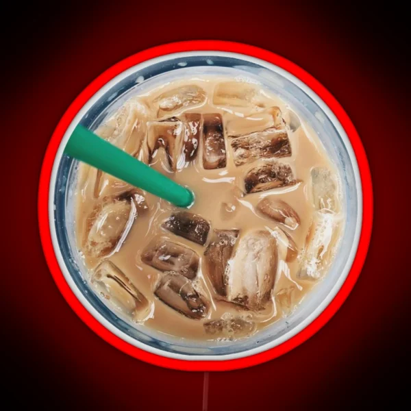 Iced Coffee RGB Neon Sign