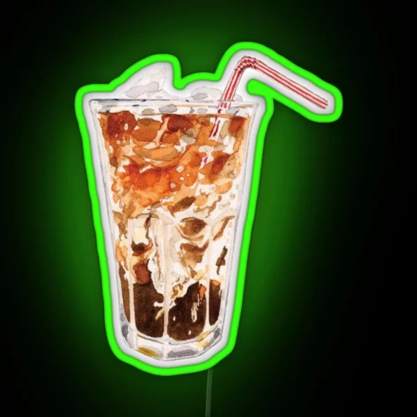 Iced Coffee RGB Neon Sign