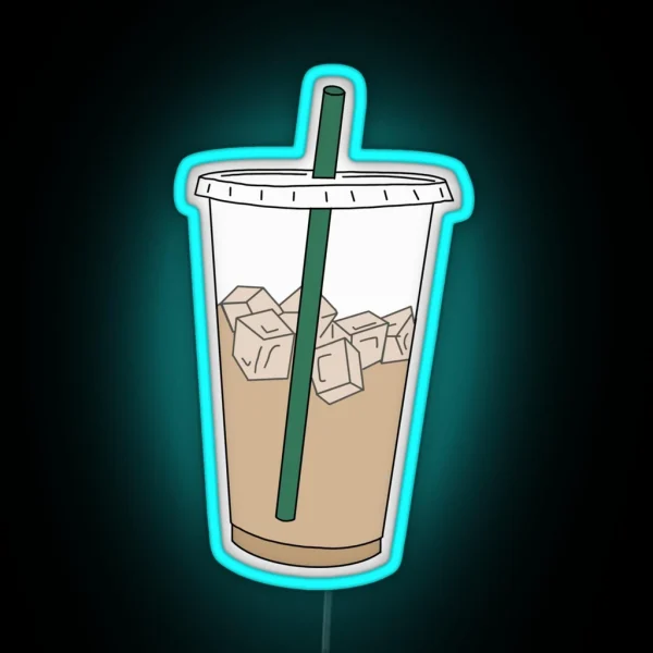 Iced Coffee RGB Neon Sign