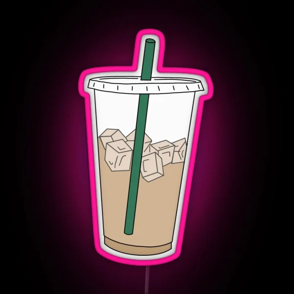 Iced Coffee RGB Neon Sign