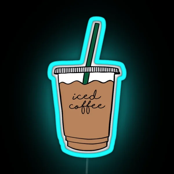 Iced Coffee RGB Neon Sign