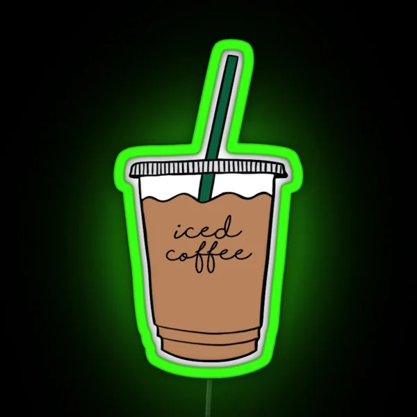 Iced Coffee RGB Neon Sign