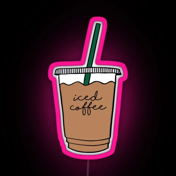 Iced Coffee RGB Neon Sign