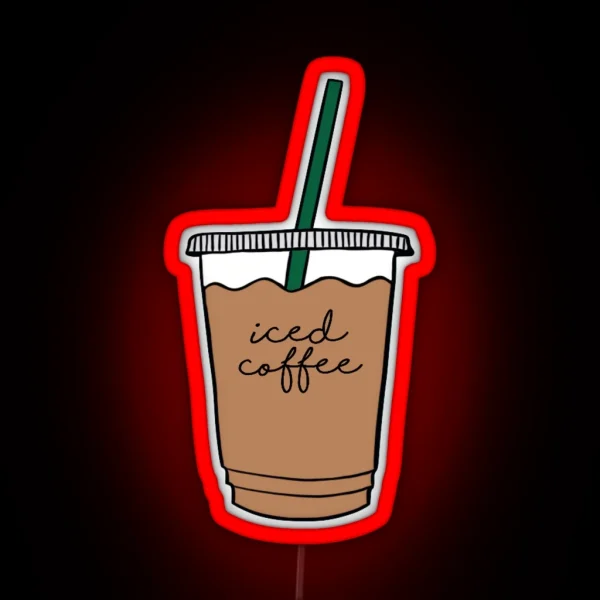 Iced Coffee RGB Neon Sign