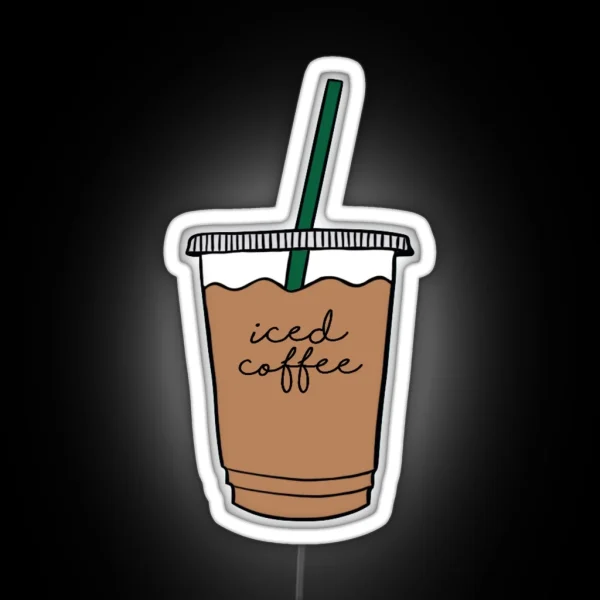 Iced Coffee RGB Neon Sign