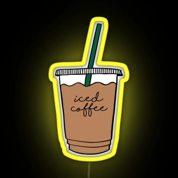 Iced Coffee RGB Neon Sign