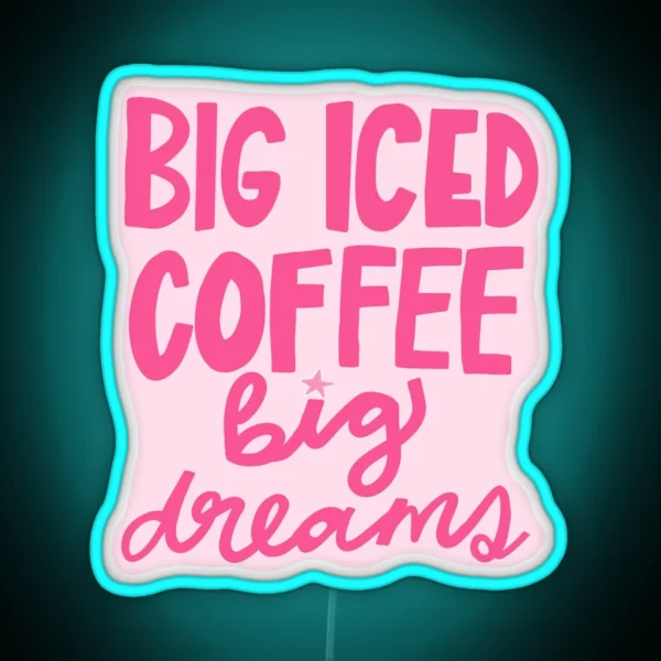Iced Coffee RGB Neon Sign