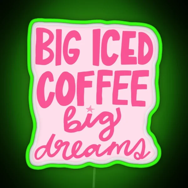 Iced Coffee RGB Neon Sign