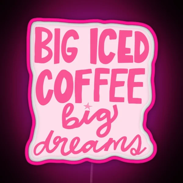 Iced Coffee RGB Neon Sign