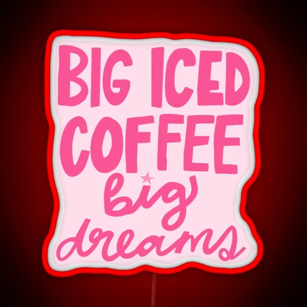 Iced Coffee RGB Neon Sign