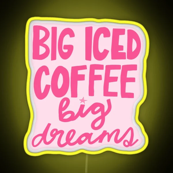 Iced Coffee RGB Neon Sign