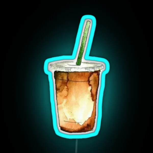 Iced Coffee RGB Neon Sign