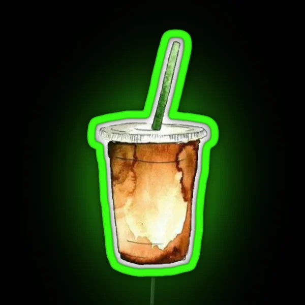 Iced Coffee RGB Neon Sign