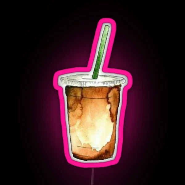 Iced Coffee RGB Neon Sign
