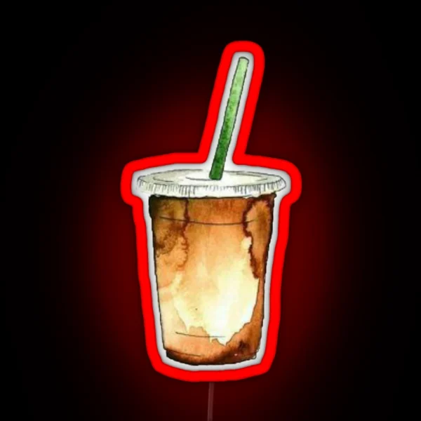 Iced Coffee RGB Neon Sign