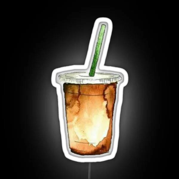 Iced Coffee RGB Neon Sign