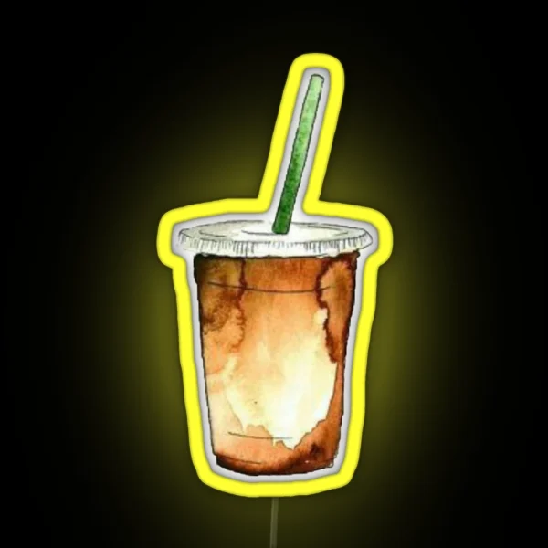 Iced Coffee RGB Neon Sign