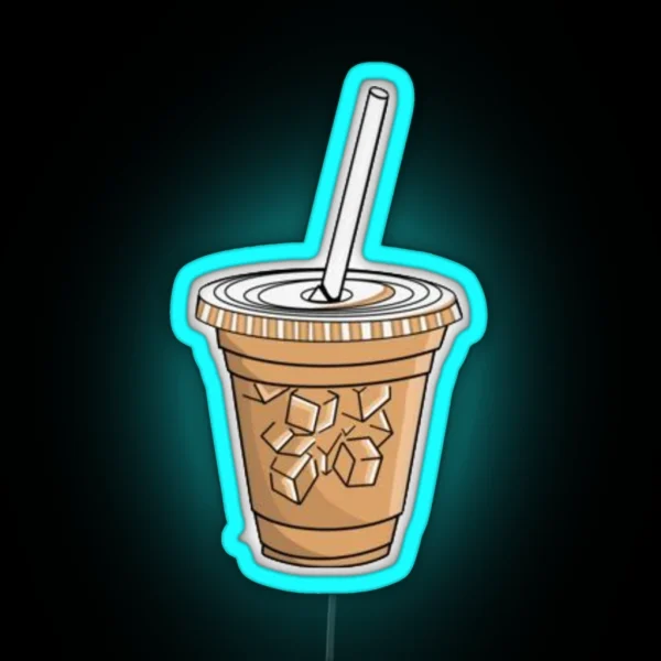 Iced Coffee RGB Neon Sign