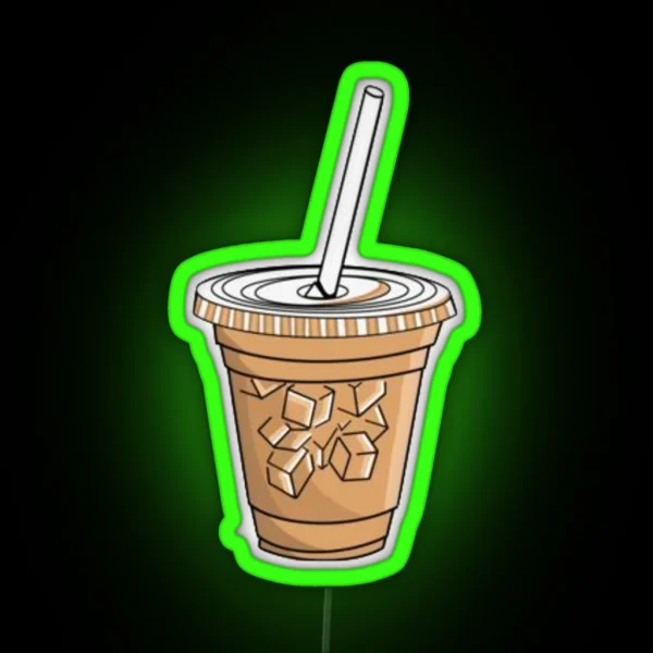 Iced Coffee RGB Neon Sign