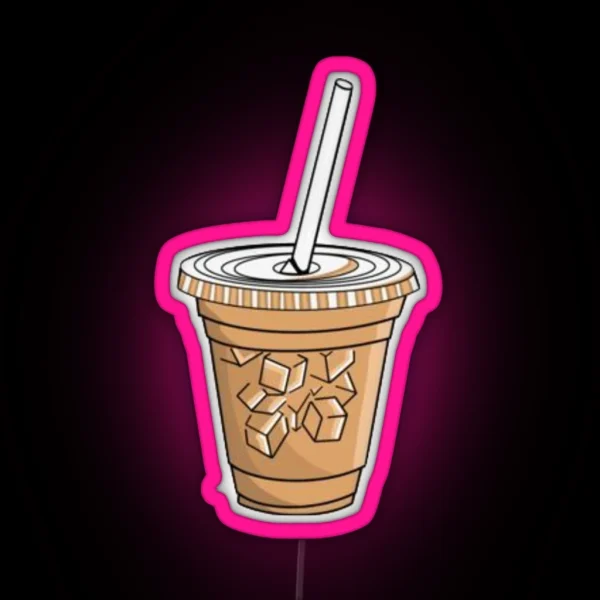 Iced Coffee RGB Neon Sign