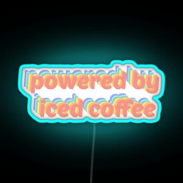 Iced Coffee RGB Neon Sign