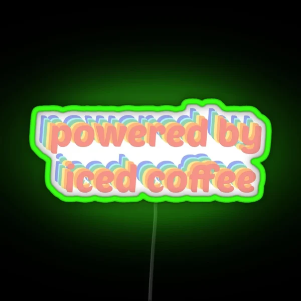 Iced Coffee RGB Neon Sign