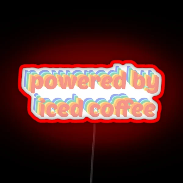 Iced Coffee RGB Neon Sign