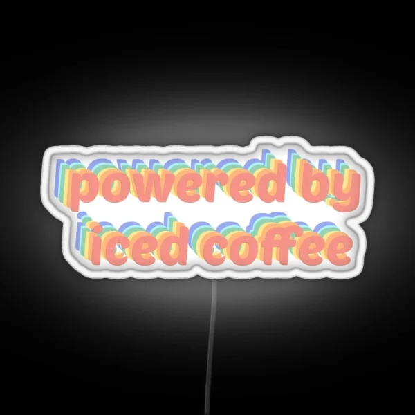 Iced Coffee RGB Neon Sign