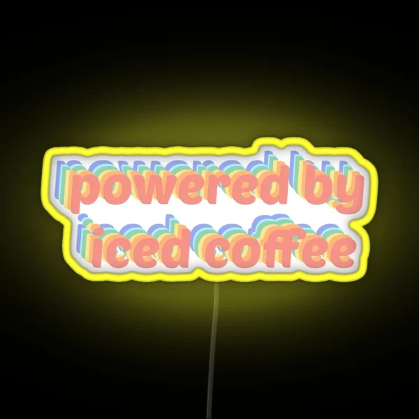 Iced Coffee RGB Neon Sign