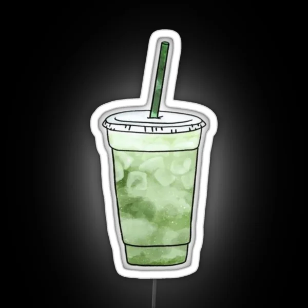 Iced Matcha Latte RGB Neon Sign