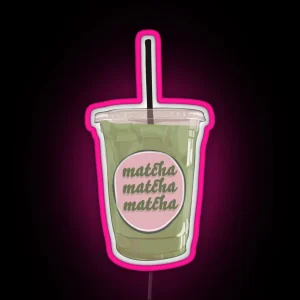 Iced Matcha Latte RGB Neon Sign