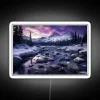 Northern Lights Photography Inspired Home Decor with Long Exposure Landscape Artwork