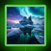 Vibrant Aurora Light Show Neon Sign, Inspired by Icelandic Landscapes